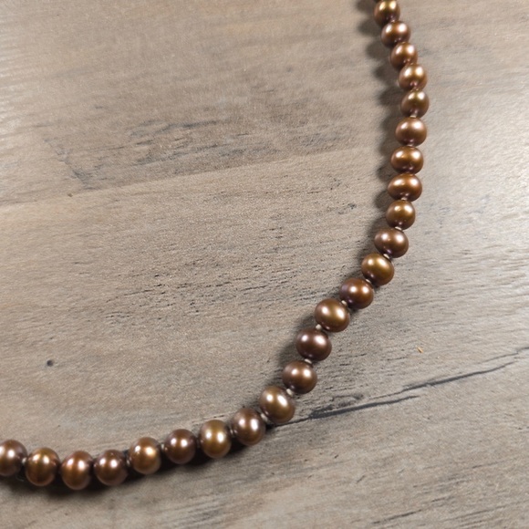 JCM JACMEL CULTURED PEARLS 925 SILVER CLASP 24” 5MM - Picture 3 of 3